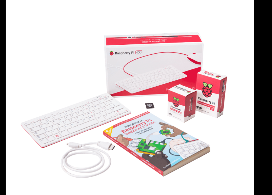 Official Raspberry Pi 400 Personal Keyboard Computer Kit- US Layout